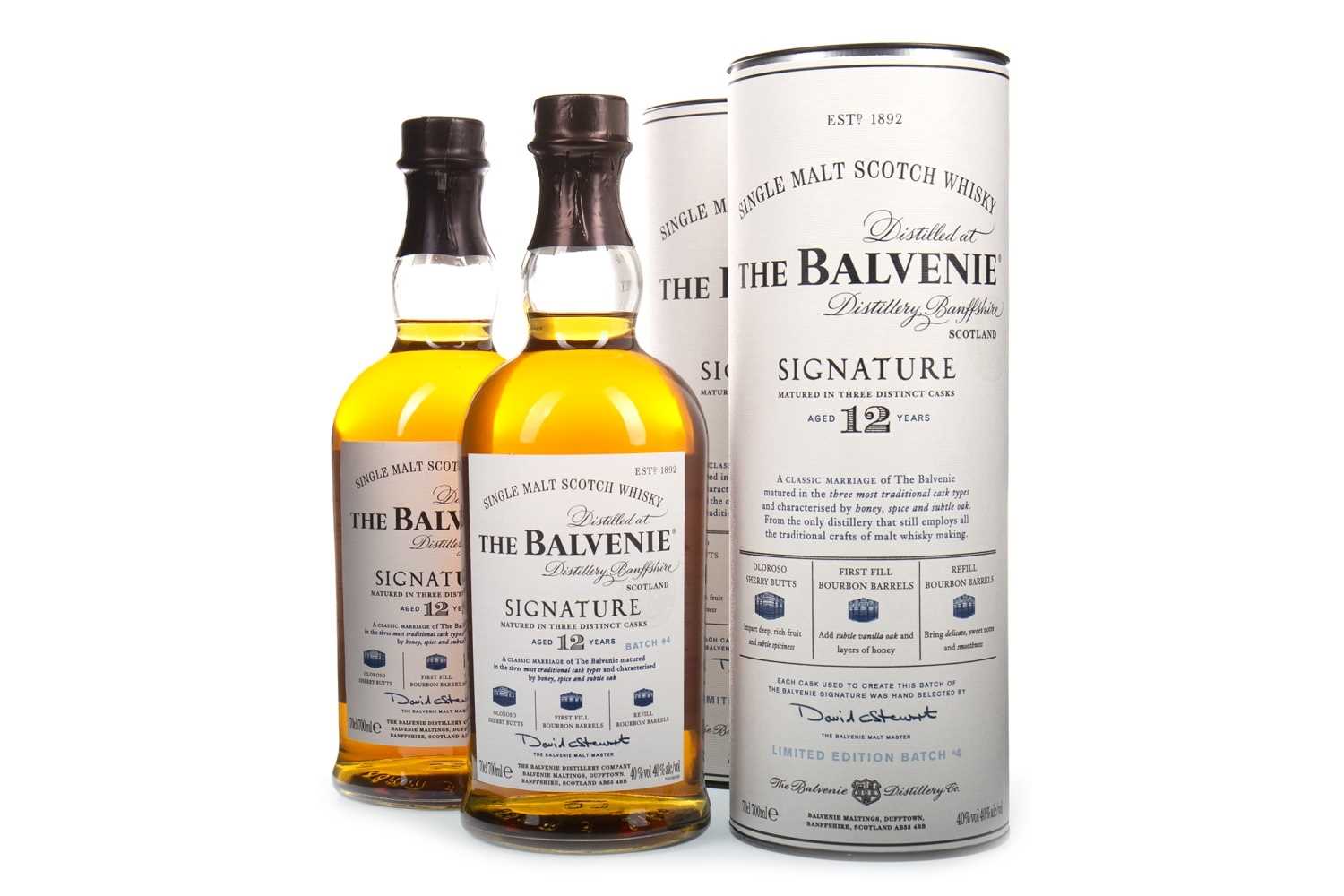 Lot 70 - BALVENIE SIGNATURE AGED 12 YEARS BATCH NO. 4 AND 5