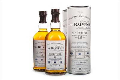 Lot 83 - TWO BOTTLES OF BALVENIE SIGNATURE AGED 12 YEARS BATCH NO. 4