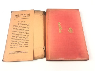 Lot 1313 - A LOT OF TWO FIRST EDITION COPIES OF THE HOUSE AT POOH CORNER BY A.A. MILNE, AND TWO OTHERS
