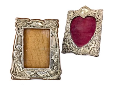 Lot 419 - AN ART NOUVEAU SILVER PHOTOGRAPH FRAME AND ANOTHER