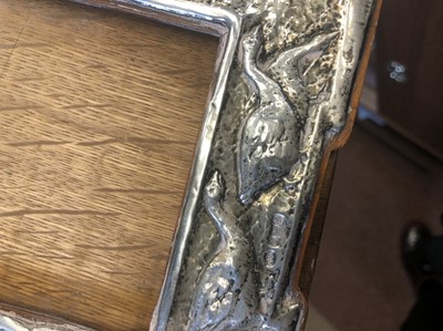 Lot 419 - AN ART NOUVEAU SILVER PHOTOGRAPH FRAME AND ANOTHER
