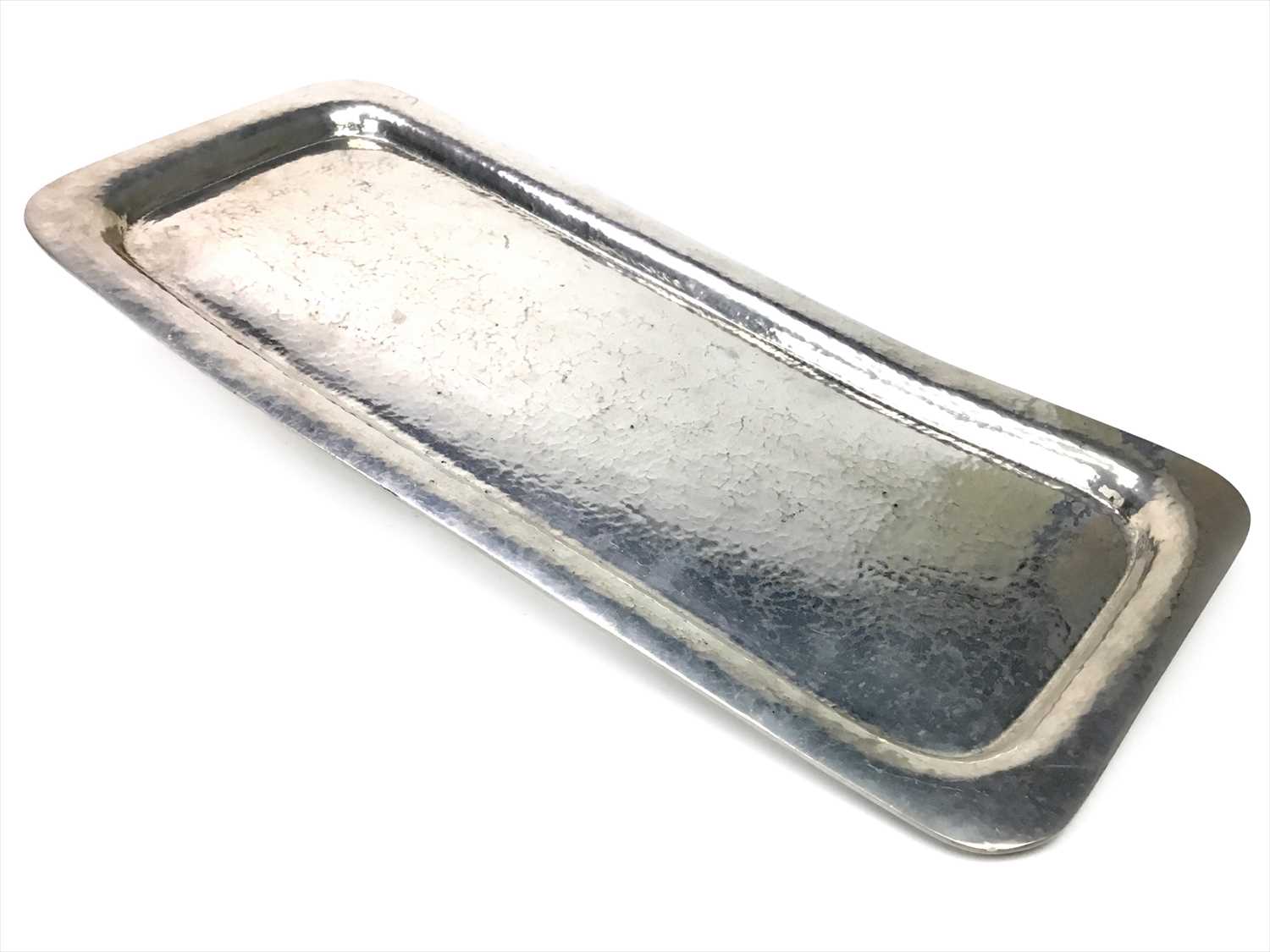 Lot 1319 - A LIBERTY & CO HAMMERED PEWTER TRAY