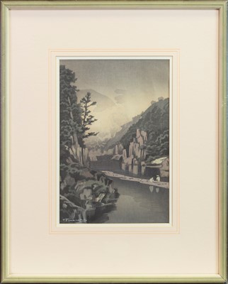 Lot 414 - A PAIR OF RIVER SCENES IN WATERCOLOUR
