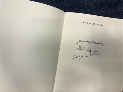 Lot 1739 - A LOT OF TWO AUTOGRAPHED CELTIC BOOKS