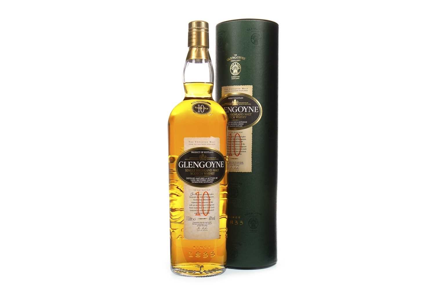 Lot 336 - GLENGOYNE 10 YEARS OLD - ONE LITRE