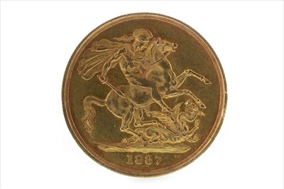 Lot 26 - A GOLD £2, 1887
