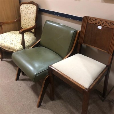 Lot 338 - A MORRIS OF GLASGOW CHAIR AND TWO OTHER CHAIRS