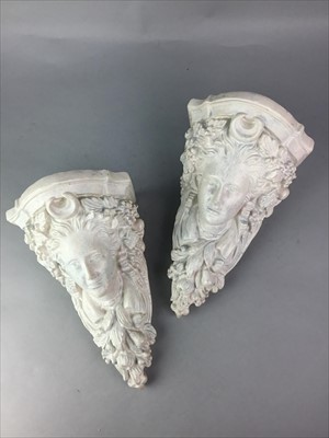 Lot 346 - A PAIR OF ART NOUVEAU STYLE WALL SCONCES