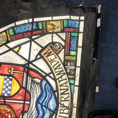 Lot 87 - A LOT OF TWO STAINED GLASS WINDOW DESIGNS BY ALEX. GILFILLAN