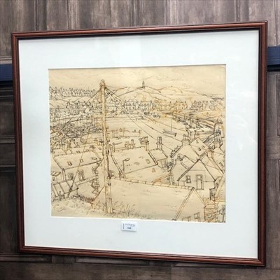 Lot 286 - FINDOCHTY, A PEN AND INK BY ALEX. GILFILLAN