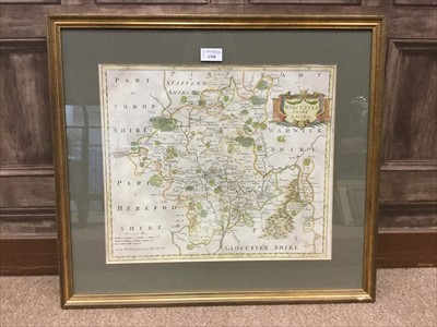 Lot 90 - MAP OF WORCESTERSHIRE, BY ROBERT MORDEN