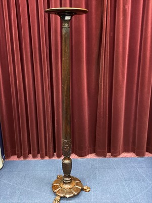 Lot 427 - A MAHOGNAY TORCHERE PEDESTAL