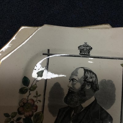 Lot 18 - A LOT OF EIGHT VICTORIAN AND OTHER COMMEMORATIVE PLATES
