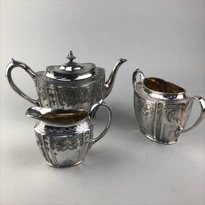 Lot 23 - A SILVER PLATED TAPPIT HEN ALONG WITH OTHER PLATED ITEMS