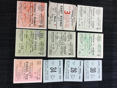 Lot 1759 - A LOT OF MID 20TH CENTURY FOOTBALL TICKETS
