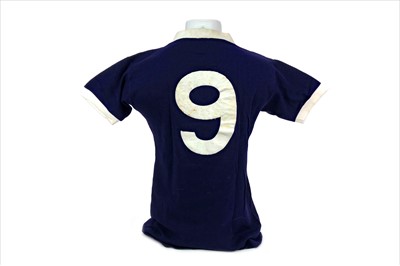 Lot 1893 - STEVIE CHALMERS - HIS MATCHWORN SCOTLAND INTERNATIONAL JERSEY 1966