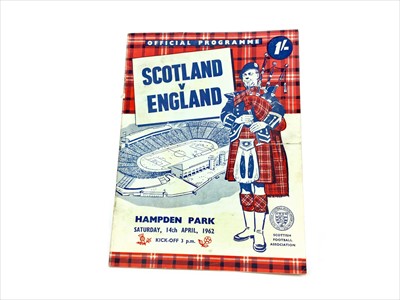 Lot 1901 - STEVIE CHALMERS - HIS SCOTLAND VS. ENGLAND MATCHDAY PROGRAMME
