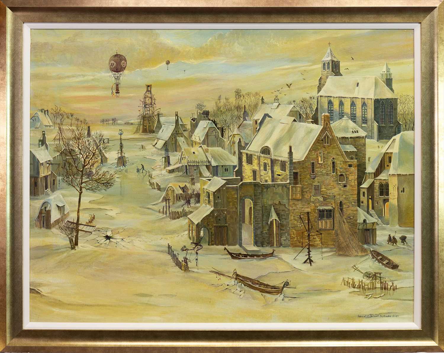 Lot 520 - WINTER IS COMING, AN OIL BY EDWARD CHISNALL