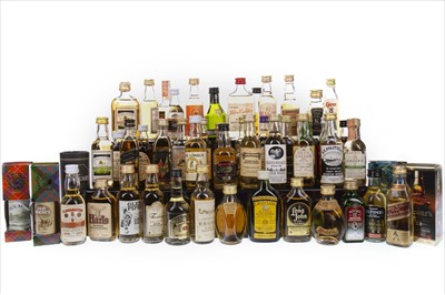 Lot 417 - SIXTY-SEVEN BLENDED WHISKY MINIATURES