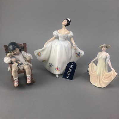 Lot 217 - A ROYAL DOULTON FIGURE OF 'KATE' AND TWO OTHER FIGURES