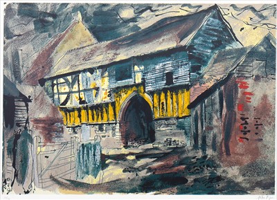 Lot 540 - A LITHOGRAPH BY JOHN PIPER