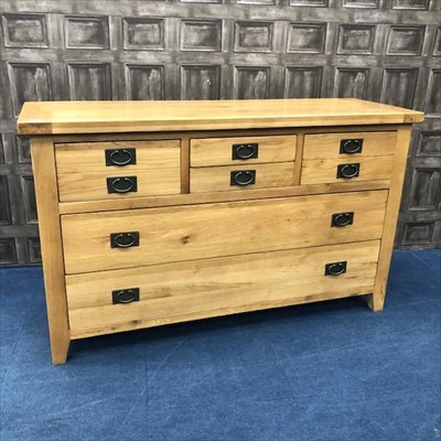 Lot 227 - A MODERN OAK CHEST OF DRAWERS