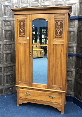 Lot 228 - A LATE 19TH CENTURY WALNUT WARDROBE