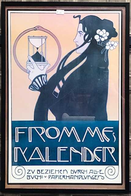 Lot 133 - A FRAMED POSTER AFTER KOLOMON MOSER