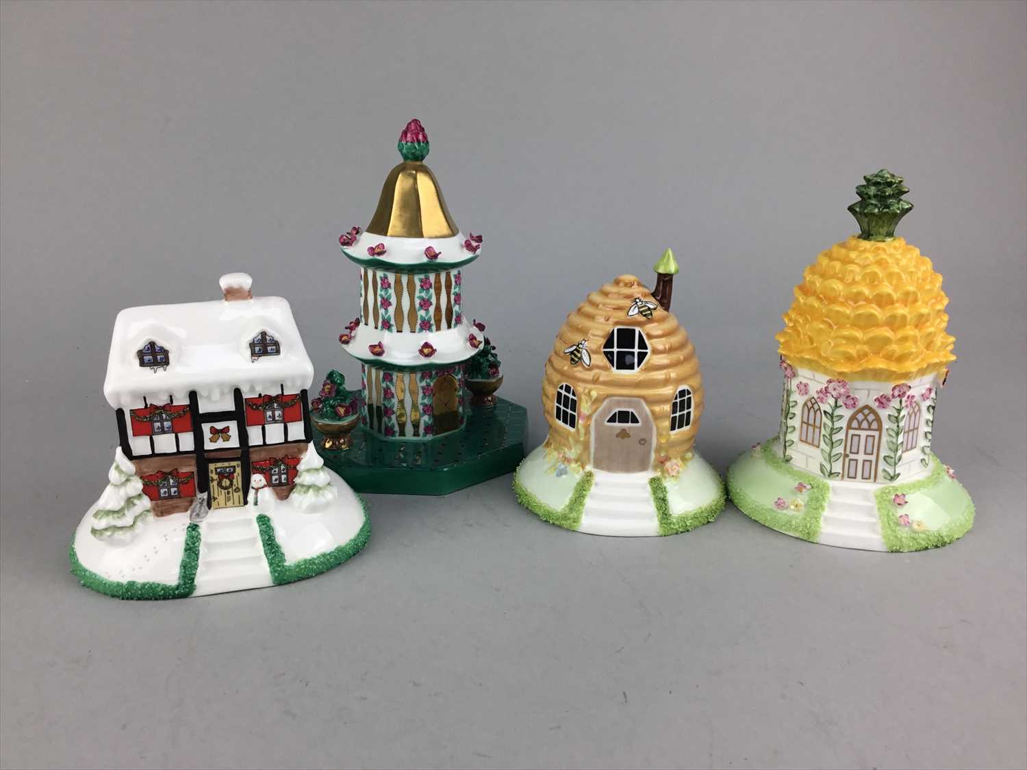 Lot 53 - A LOT OF COALPORT PASTILLE BURNERS