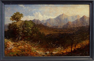 Lot 75 - HIGHLAND SKETCH, AN OIL BY HORATIO M