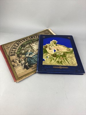Lot 42 - A VICTORIAN SCRAP ALBUM AND OTHERS