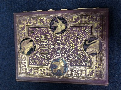 Lot 42 - A VICTORIAN SCRAP ALBUM AND OTHERS