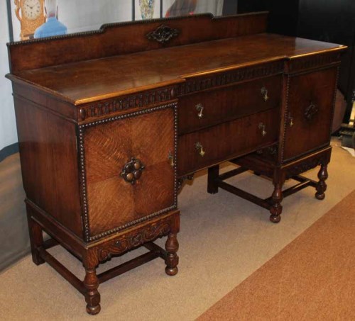 Lot 1051 - OAK DINING ROOM SUITE OF 17TH CENTURY DESIGN...