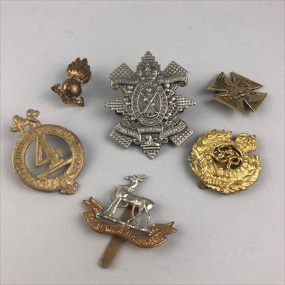 Lot 92 - A GROUP OF MILITARY CAP AND OTHER BADGES