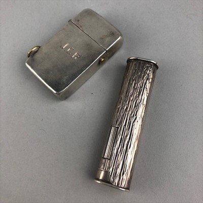 Lot 93 - A STERLING SILVER LIGHTER AND A DUNHILL LIGHTER
