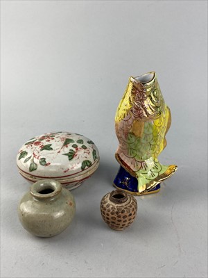 Lot 105 - A LOT OF ASIAN FIGURES AND OTHER CERAMICS