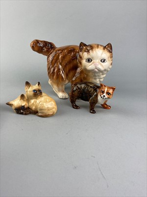Lot 112 - A STAFFORDSHIRE SPILL HOLDER AND OTHER FIGURES