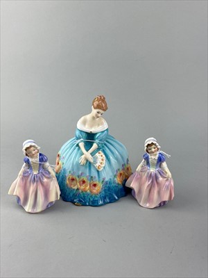 Lot 190 - A LOT OF TWO ROYAL DOULTON 'DINKY DO' FIGURES AND THREE OTHERS