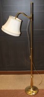 Lot 1067 - BRASS FLOOR READING LAMP IN THE VICTORIAN...
