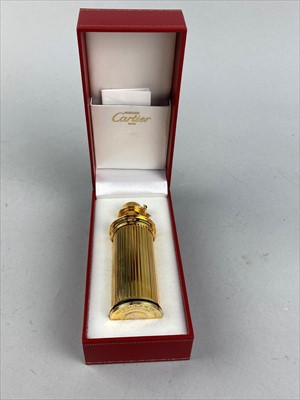 Lot 339 - A CARTIER PERFUME BOTTLE AND SILVER PLATED ITEMS