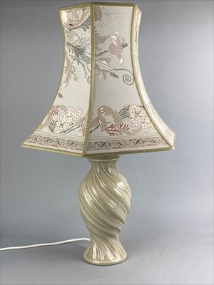 Lot 333 - A LOT OF FOUR CERAMIC TABLE LAMPS