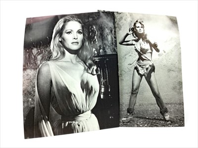 Lot 1344 - A QUAD FILM POSTER FOR ONE MILLION YEARS B.C. AND SHE