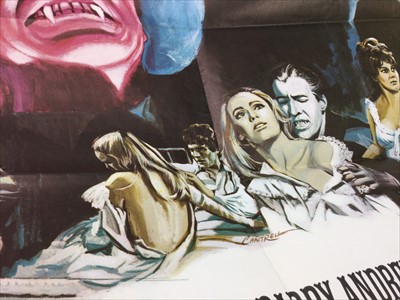 Lot 1345 - A FILM POSTER FOR DRACULA HAS RISEN FROM THE GRAVE