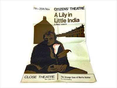 Lot 100 - A CITIZENS THEATRE POSTER FOR 'A LILY IN LITTLE INDIA'
