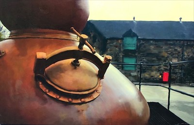 Lot 269 - FIVE GICLEE PRINTS ON CANVAS OF WHISKY INTEREST, BY IAN GRAY