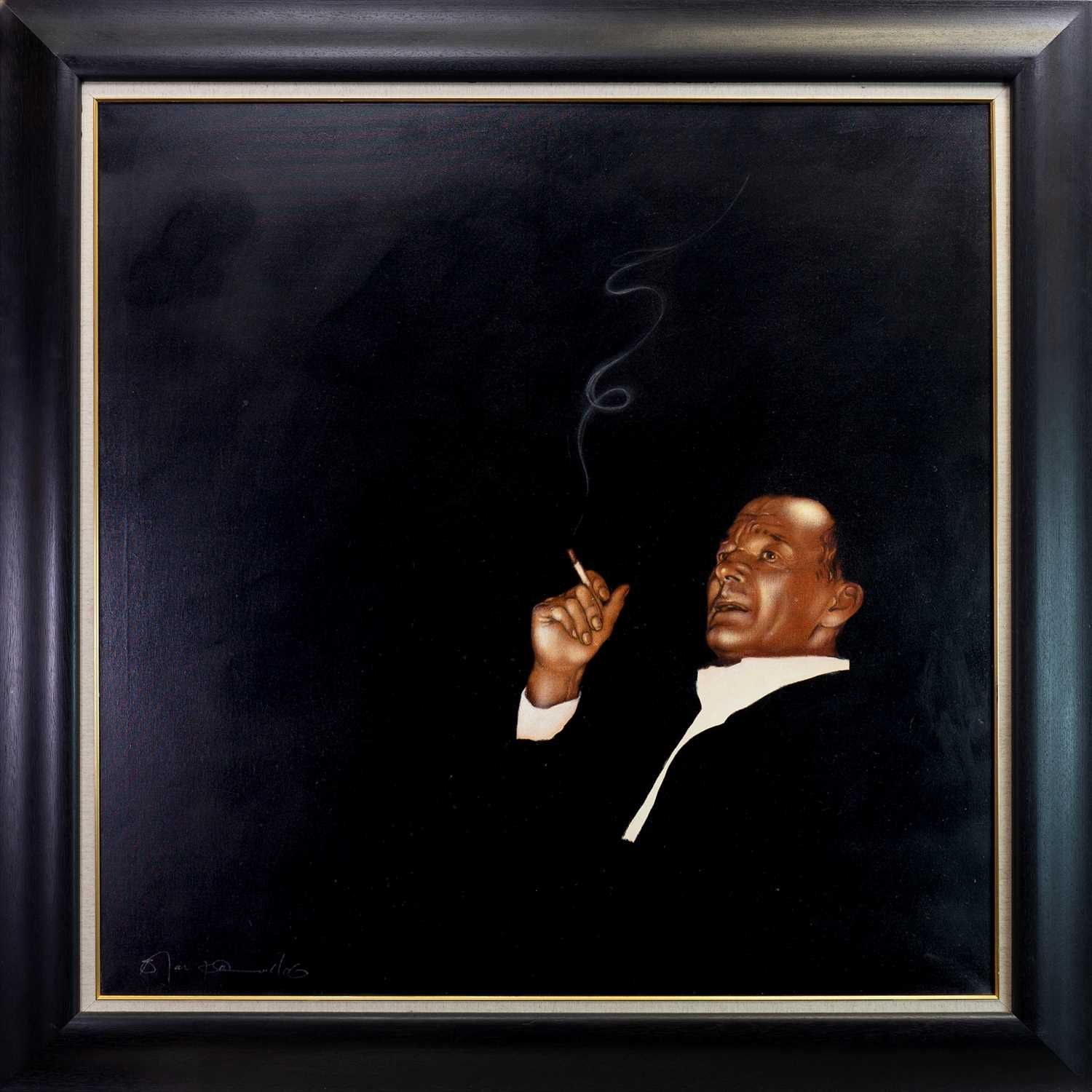 Lot 595 - AFTER THE RECITAL, AN OIL BY BILL BLACKWOOD