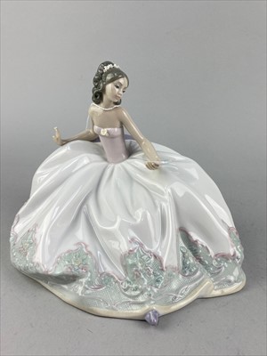 Lot 299 - A LLADRO FIGURE AND THREE NAO FIGURES