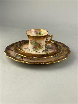 Lot 406 - A POSSIL PORCELAIN HANDPAINTED TEA SERVICE