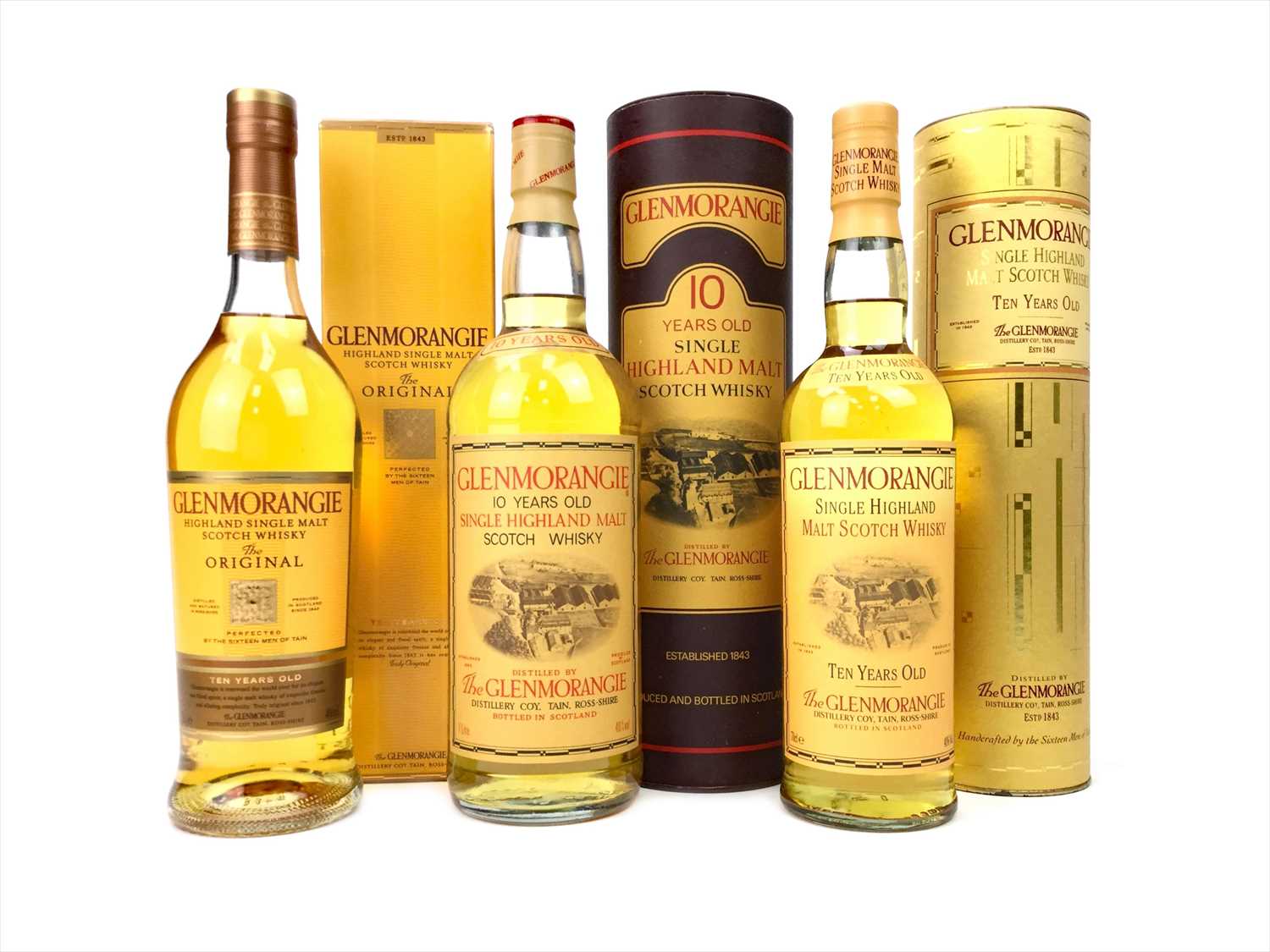 Lot 356 - ONE LITRE AND TWO BOTTLES OF GLENMORANGIE 10 YEARS OLD