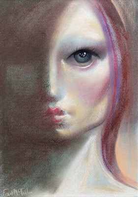 Lot 741 - OCEAN EYES, A PASTEL BY FRANK MCFADDEN